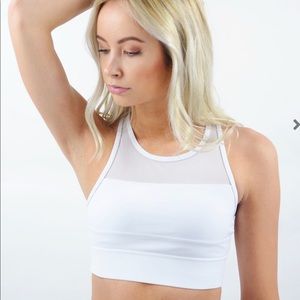 Zyia all star bra in white size small